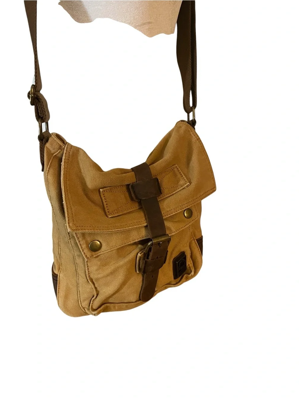 S.E. Cotton Vintage Style Canvas Crossbody/Messenger Bag